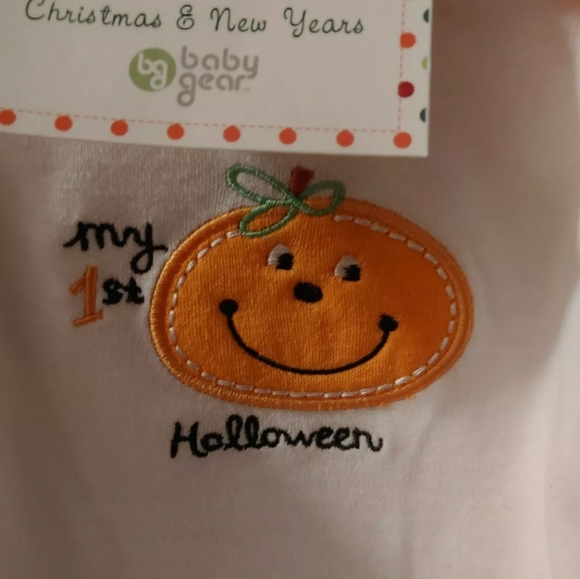 Baby Gear My First Holiday Grow With Me Embroidery Bodysuit Set 3-6 M 6-9 M - Picture 5 of 8